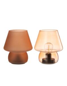 Lampes en verre orange 2