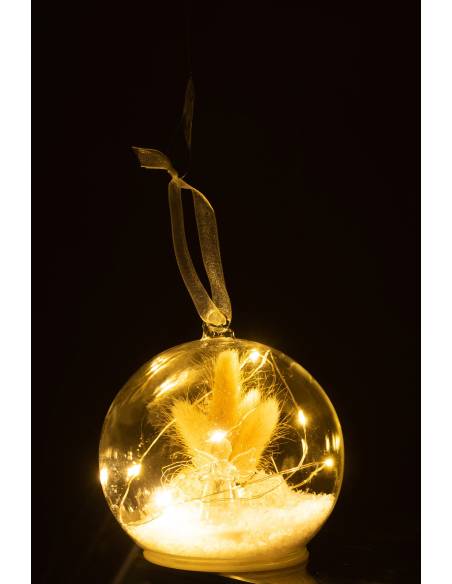 Boule de noel ange LED