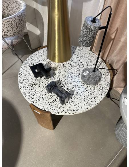 Table basse ronde terrazzo