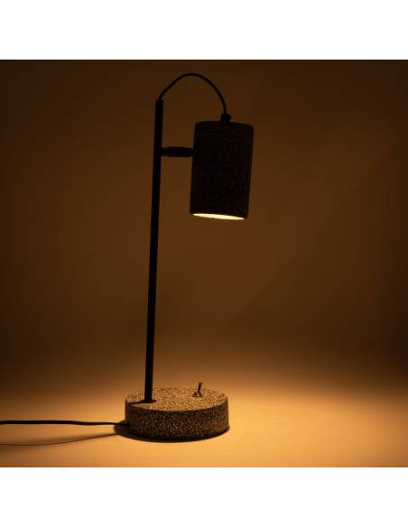 Lampe terrazzo noire