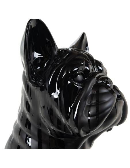 Statue bulldog noir