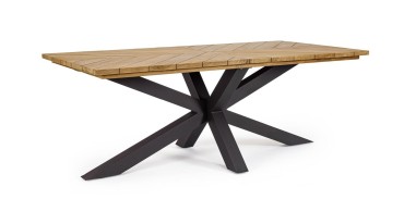 Table de jardin rectangle en teck PALMDALE