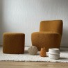 Fauteuil EVE bouclette ocre