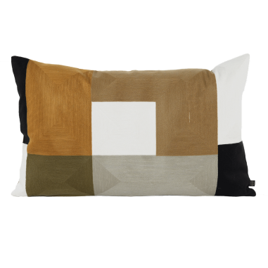 Housse de coussin en coton brodé TAMBA Harmony - Haomy