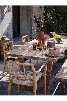 Grande table en teck BABYLONE | La Madeleine Déco