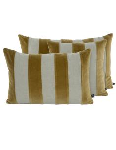 Housse de coussin en lin et velours BRISBANE Harmony - Haomy