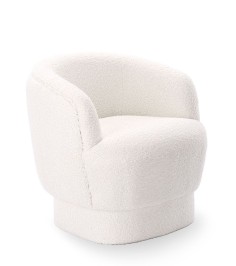 Fauteuil bouclette arrondi BONA