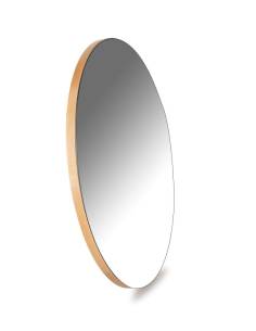 Miroir rond bordure chêne clair OFOD | La Madeleine Deco 2