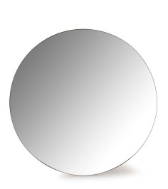 Miroir rond bordure chêne clair OFOD | La Madeleine Deco