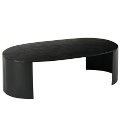 Table basse noire OVALIE