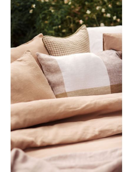 Housse de coussin en lin lavé SAPORO Harmony - Haomy