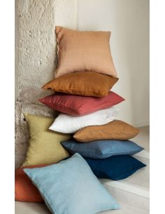 Housse de coussin en lin et coton FIGARI Harmony - Haomy  |  La Madeleine Déco 2