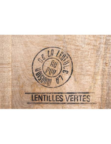 Bar en bois 3 tiroirs et 3 étagères | La Madeleine Déco