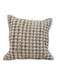 Coussin en jute QUADRADO beige 2