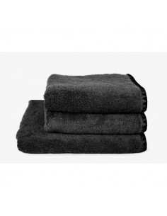 Drap de bain éponge 90x140cm ISSEY Harmony - Haomy Noir